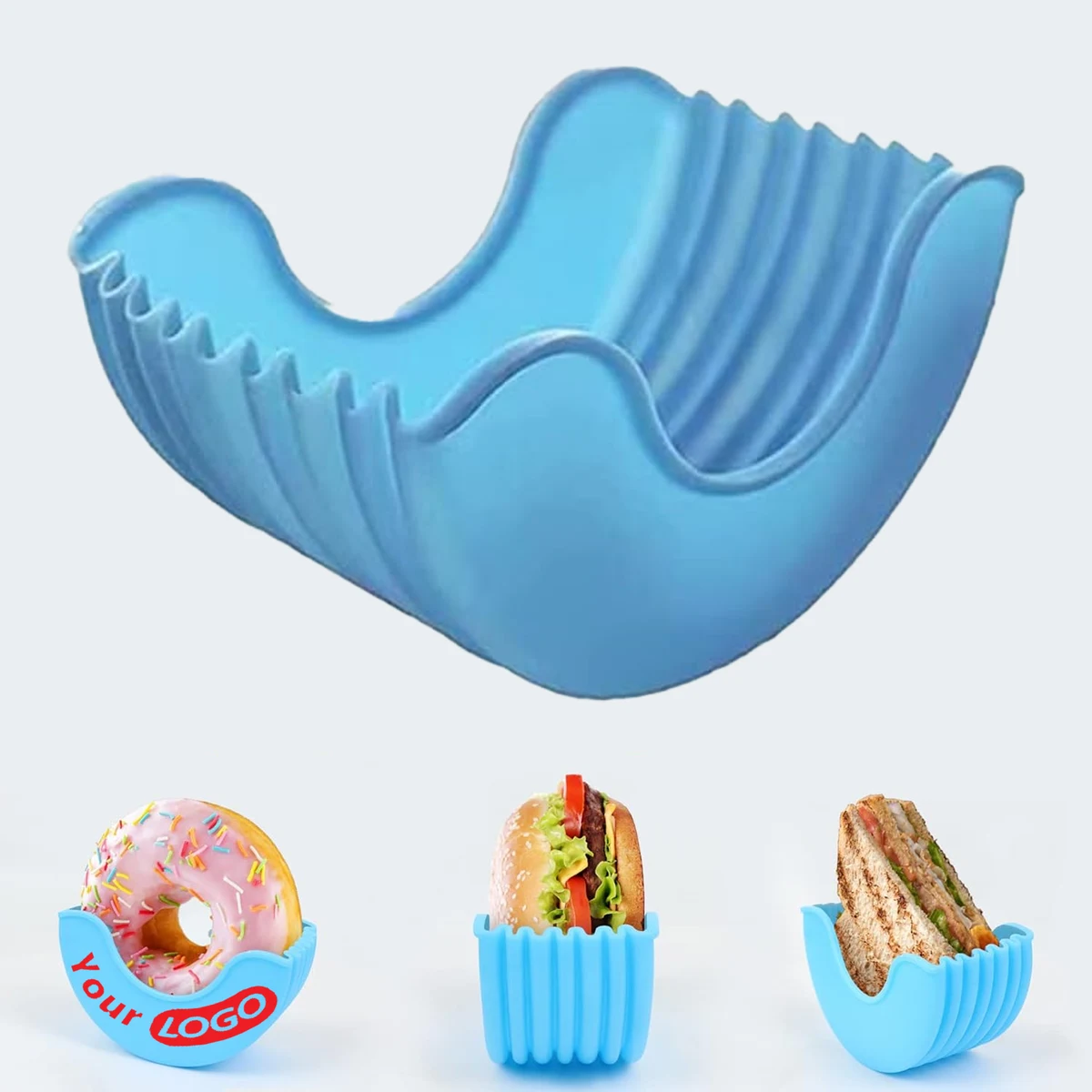 Retractable And Customizable Sandwich Hamburger Holders 1