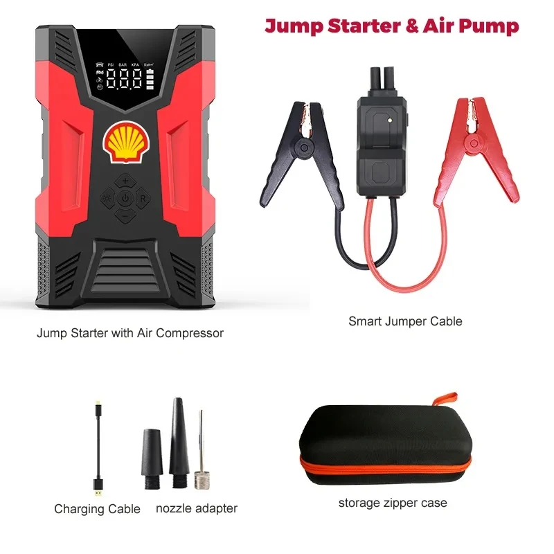 All-in-One Jump Starter Built-in Air Compressor 1