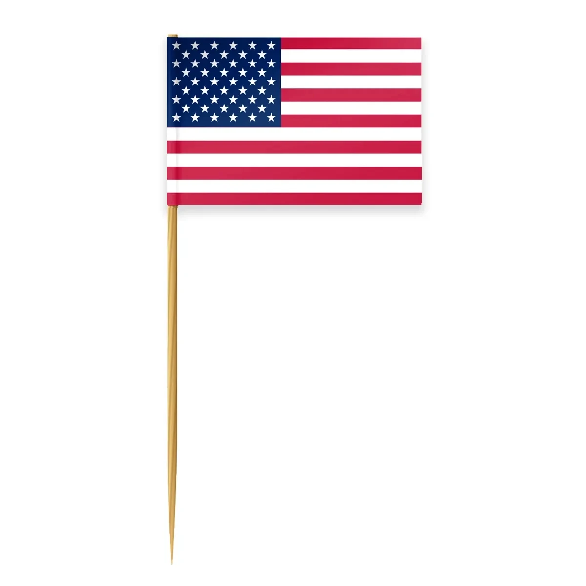 USA Toothpick Flag with a 4" Toothpick 1