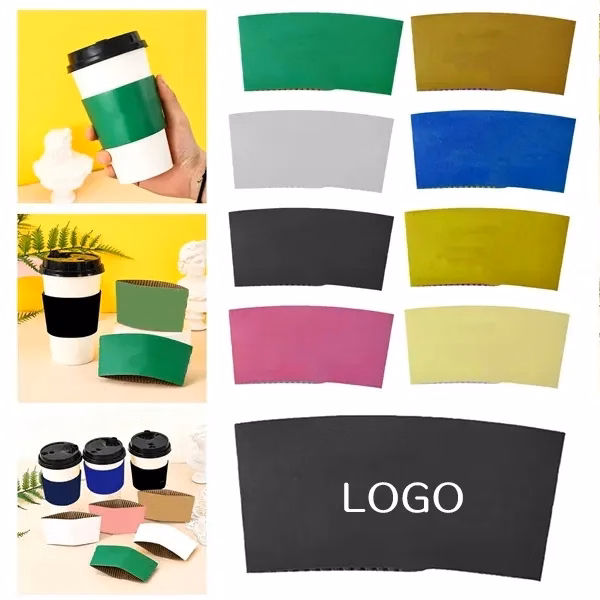 Insulated Heat-Resistant Coffee Cup Sleeve with Material
