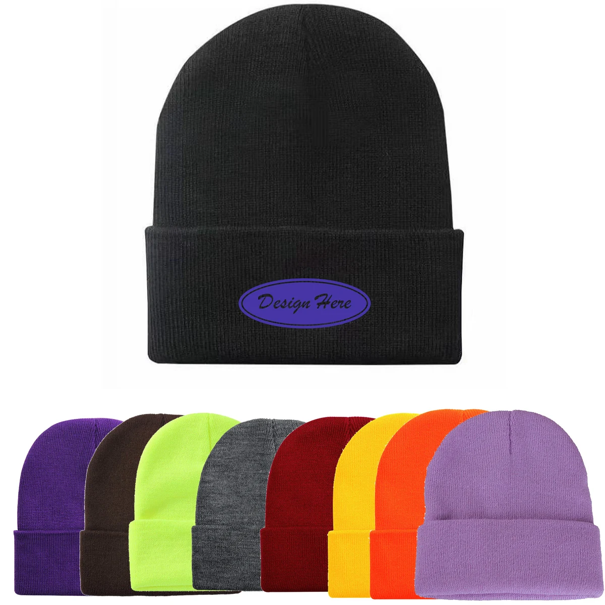 Solid Color Knit Beanie ?C Cozy, Breathable, and Fashionable Fit 1