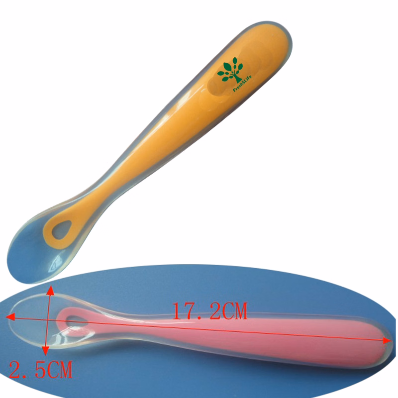 Soft Tip Silicone Feeding Spoons for Babies