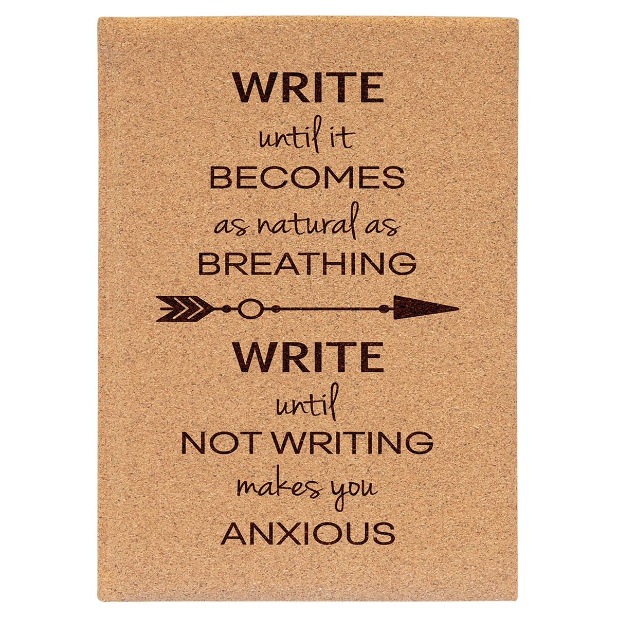7" x 9 3/4" Cork Leatherette Journal-Lined Paper 1