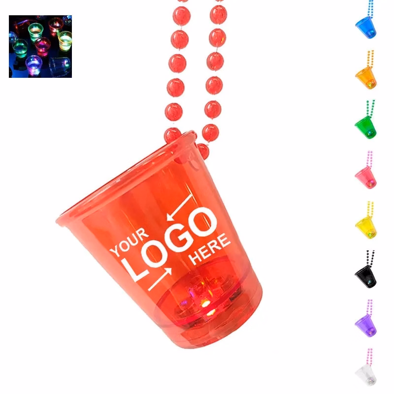 Led Light Up Shot Glasses Necklace Cups