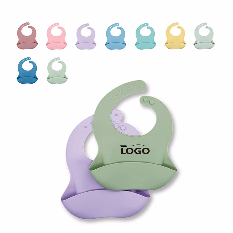Baby Waterproof Silicone Bib Mask MOQ 50PCS