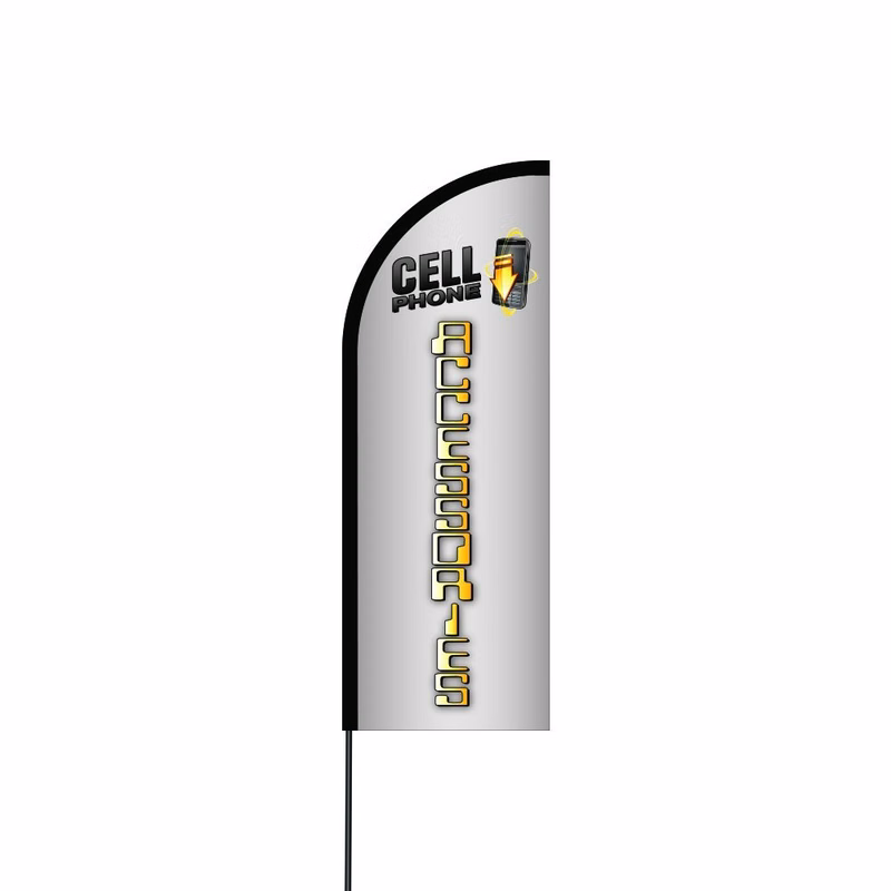 Cell Phone Accessories Flag Kit 11' Feet Feather Flag Sign Outdoor Banner
