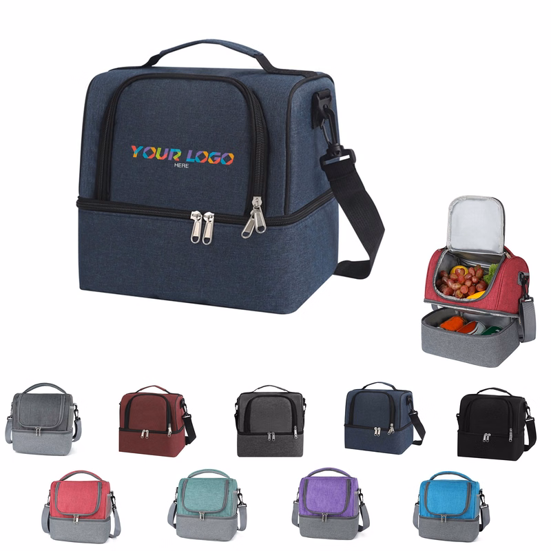 Dual Compartments Lunch Bag