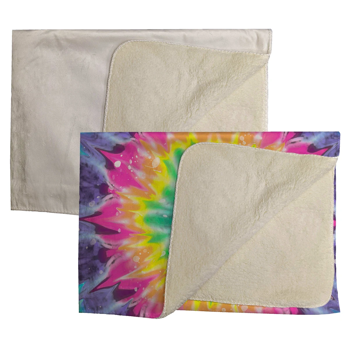Sublimation Micro Mink Sherpa Plush Blanket 1
