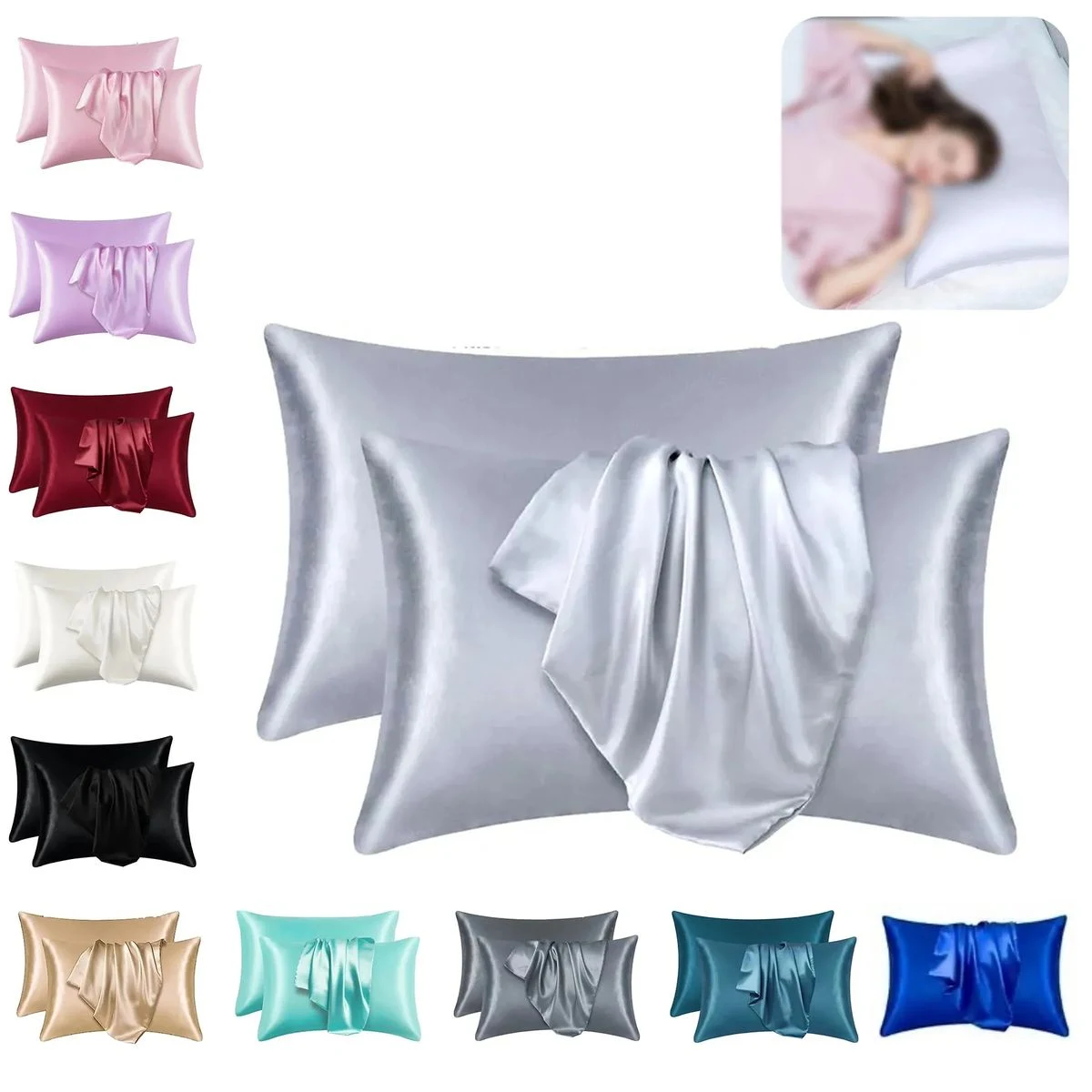 Similar to Silk Pillow Cases Set of 2 1