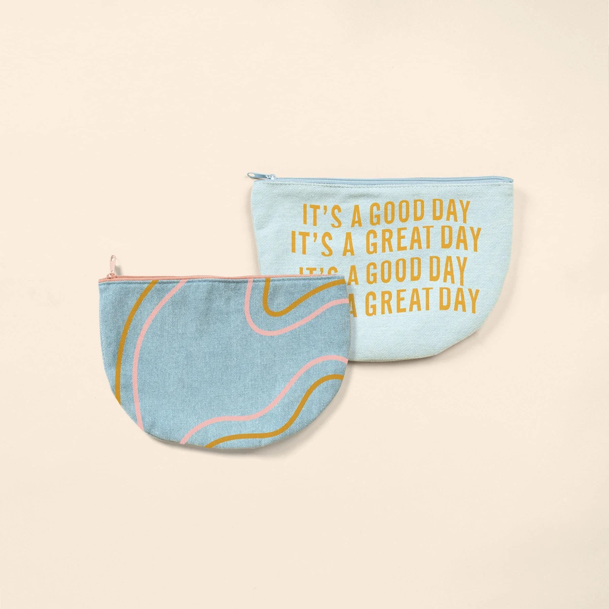 SLICE POUCH - DENIM 1