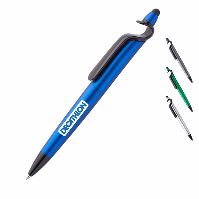 USA Printed Plastic Pens w/ Phone Stand Pen