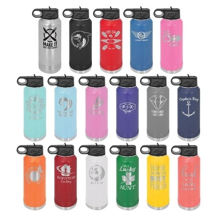 32oz Custom Stainless Steel Insulated Water Bottle, custom water bottle with logo imprint 1