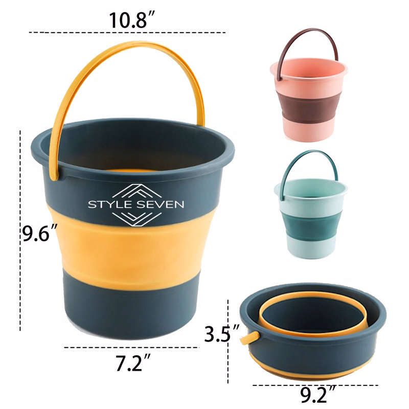 10L Outdoor Camping Folding Bucket