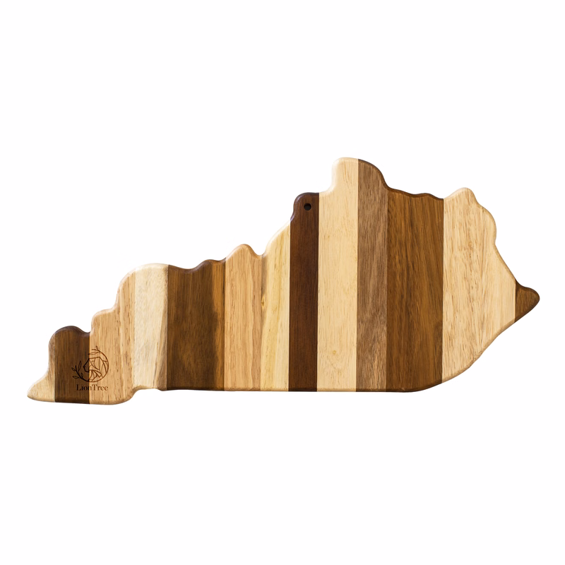 Rock & Branch® Shiplap Series Kentucky State Shaped Wood Serving and Cutting Board