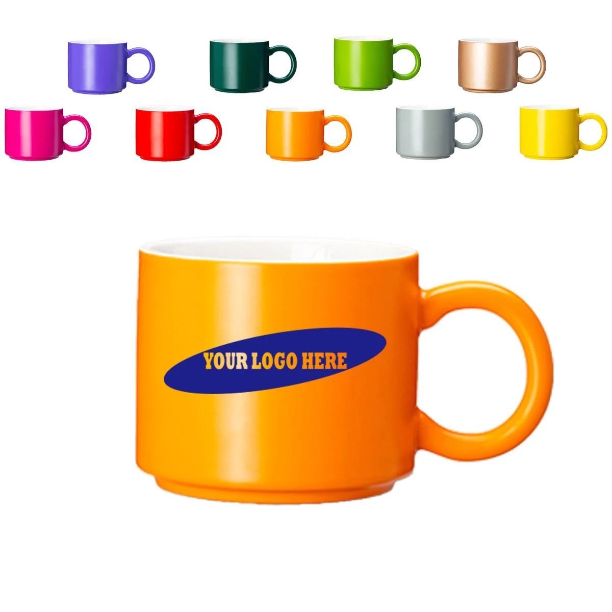 12Oz Solid Color Ceramic Mug 1