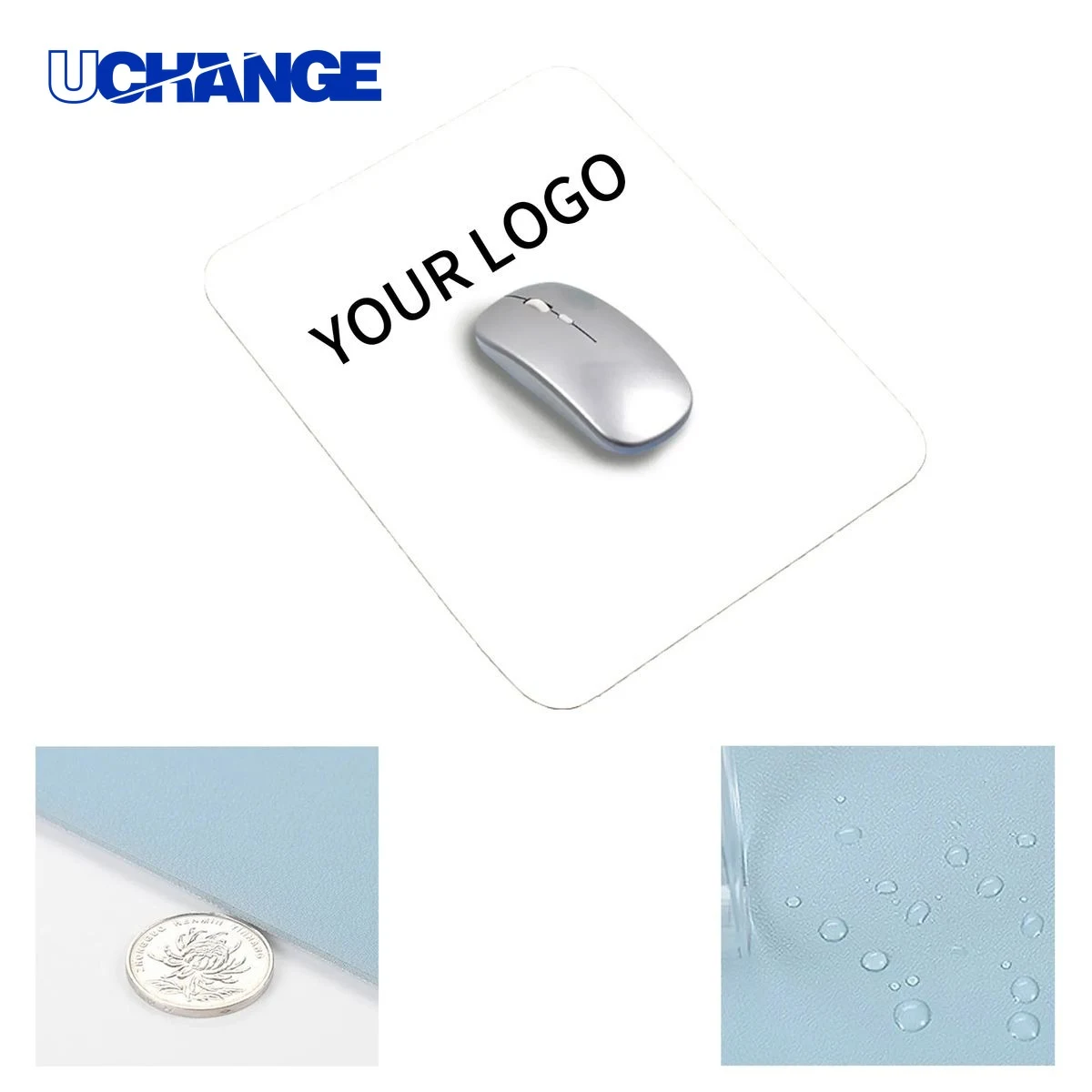 Non Slip Square Mouse Pad Mat 8.7x7.1 Inch for Office 1