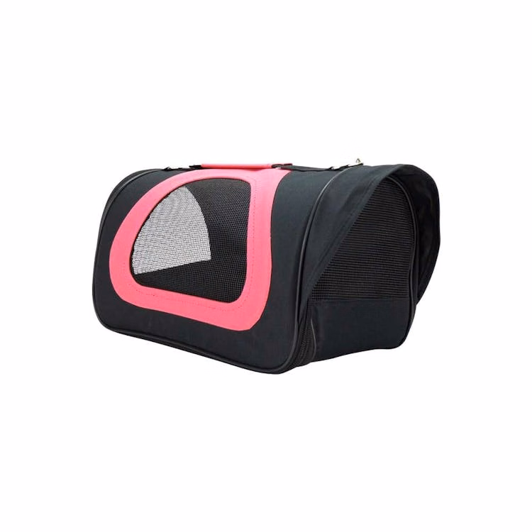 Pet Carrier - Small Black/Pink