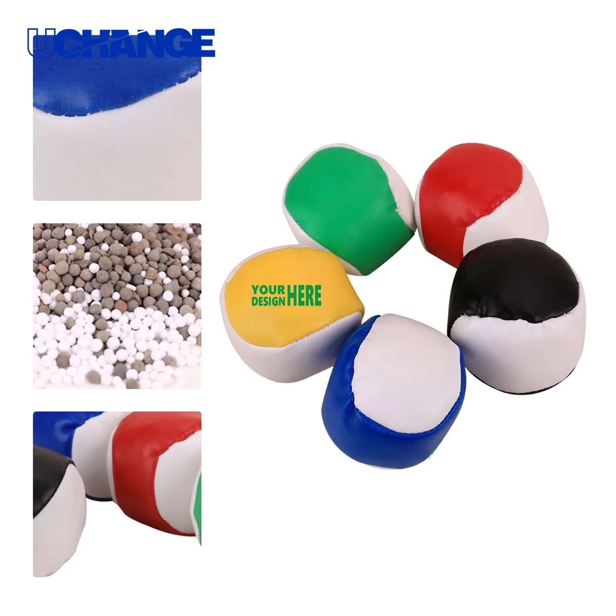 PU Leather Bean Bag Toss Ball for Kids 1