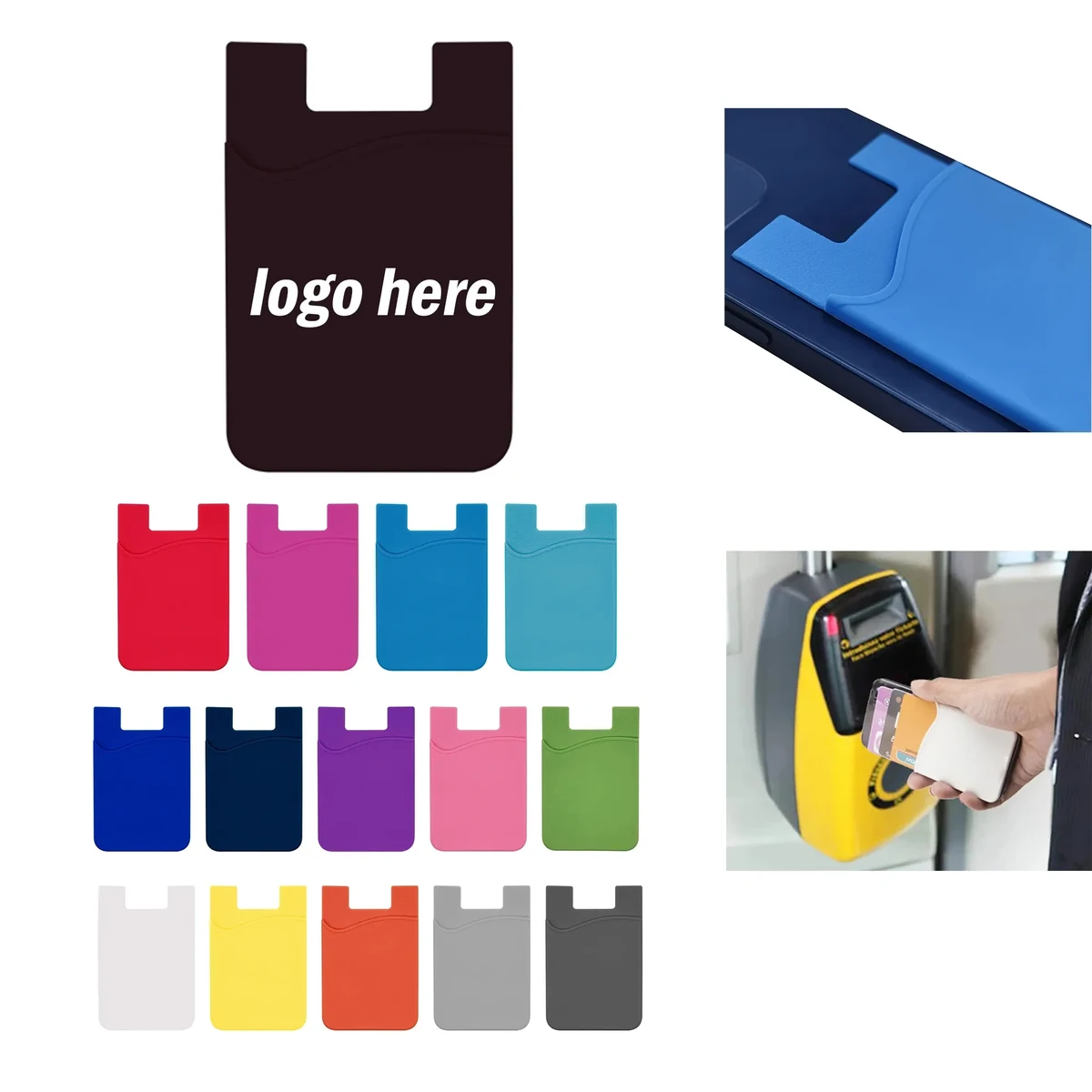 Silicone Phone Wallet Card holder 1