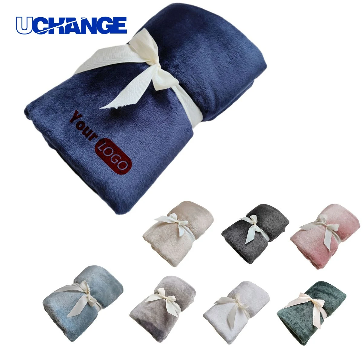 Stylish Solid Color Flannel Blanket Throw 1