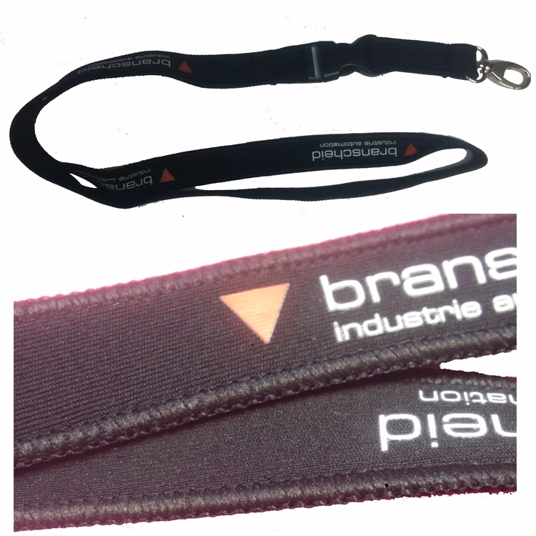 1" Neoprene Lanyard with Border