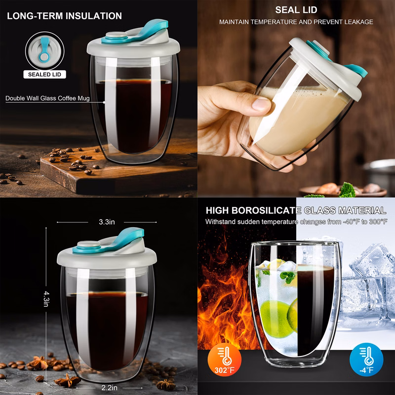 Double Wall Glass Coffee Mug