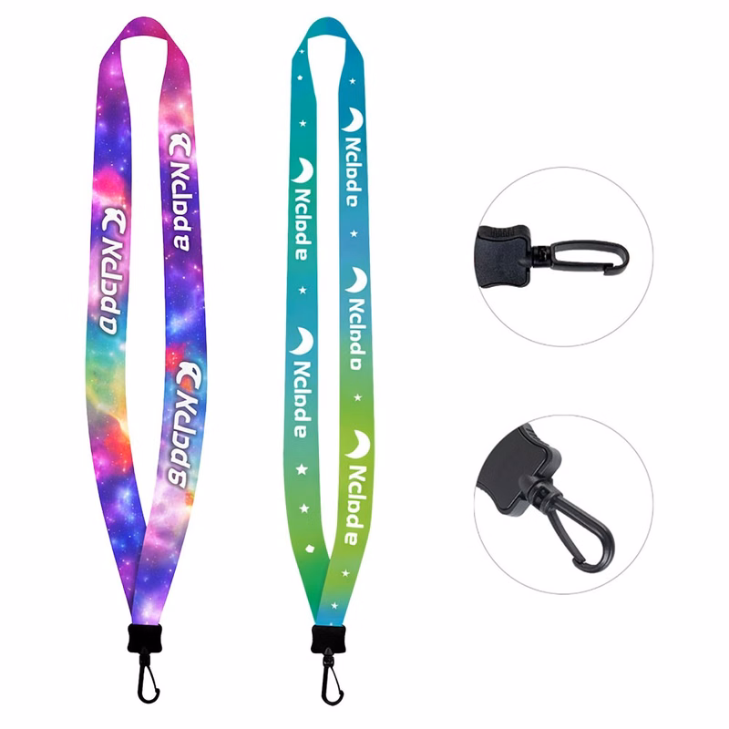 Lanyard With Clamshell and Swivel J Hook