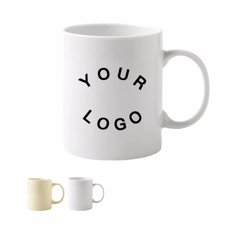White Ceramic Coffee Cup 12oz for Daily Beverage