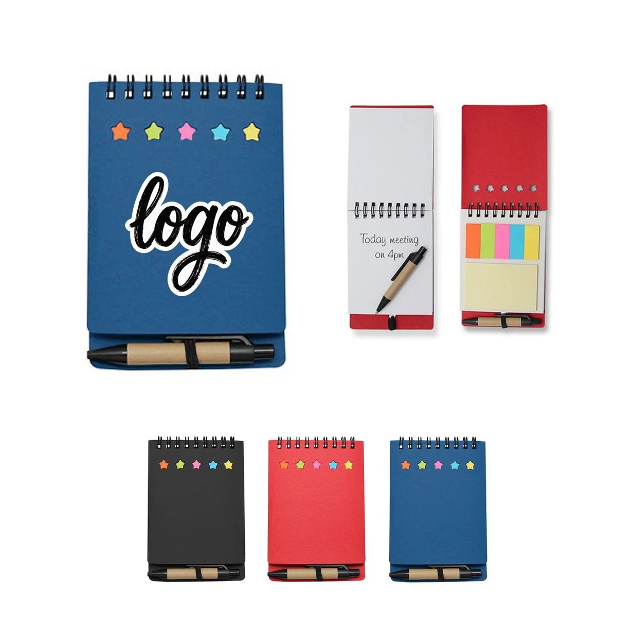 Mini Sticky Note Pad with Pen 1