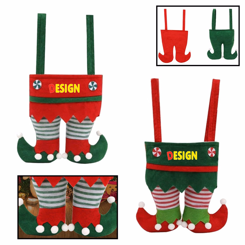 MOQ 20 PCS Elf Design Gift Sacks