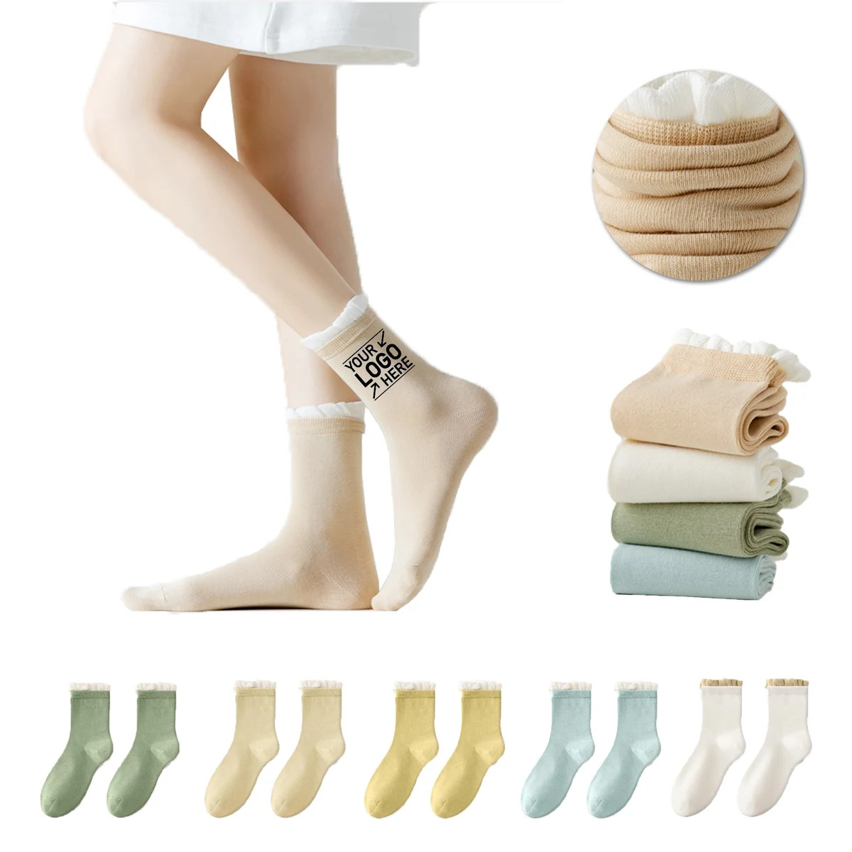 Cute Ruffle Socks For Women 1
