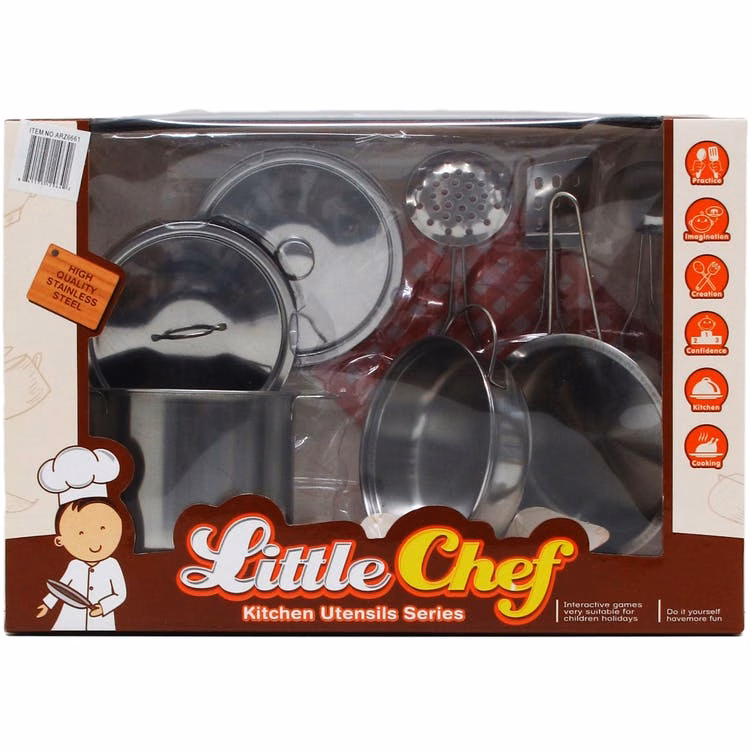 Little Chef Kitchen Play Set 9-Piece