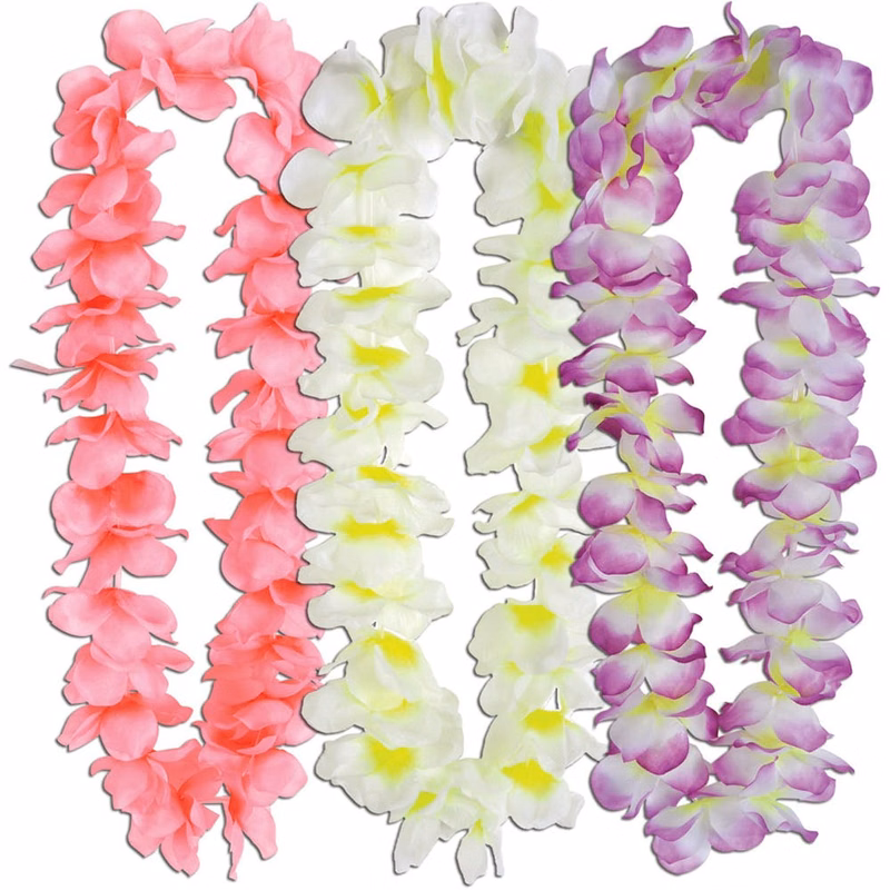 Flower Petal Leis - Assorted Colors 36"