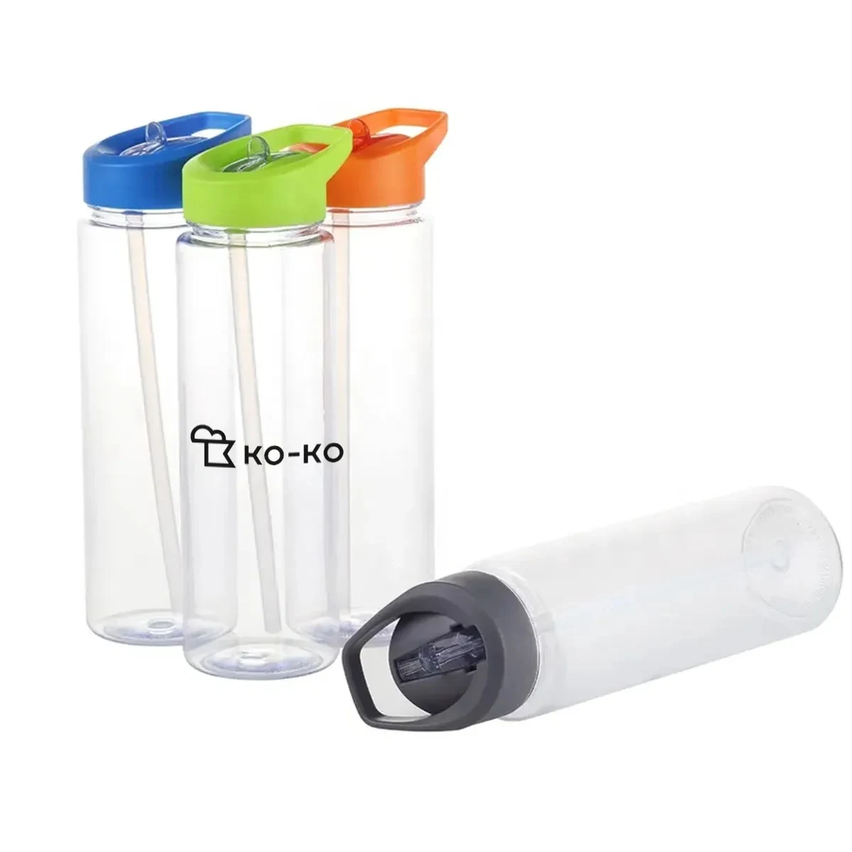 24OZ Portable RPET Water Bottle With A Straw 1