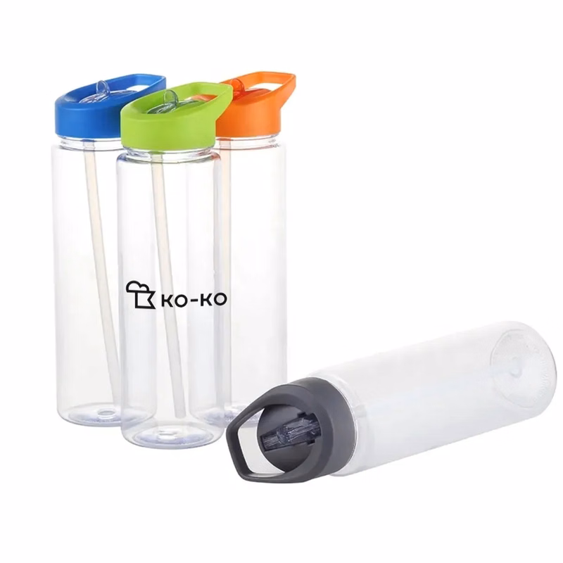 24OZ Portable RPET Water Bottle With A Straw