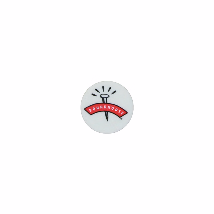 Dime Sized White Golf Ball Markers w/2 Color Imprint (11/16")