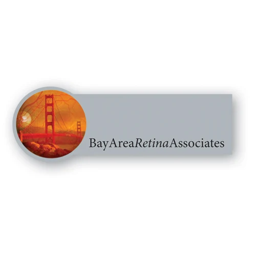 Laminated Name Badge (1.25"x3.625") Rectangle w/Round End 1