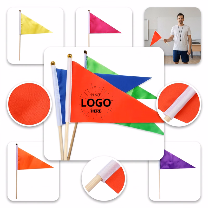 Bright Color Polyester Event Stick Flags