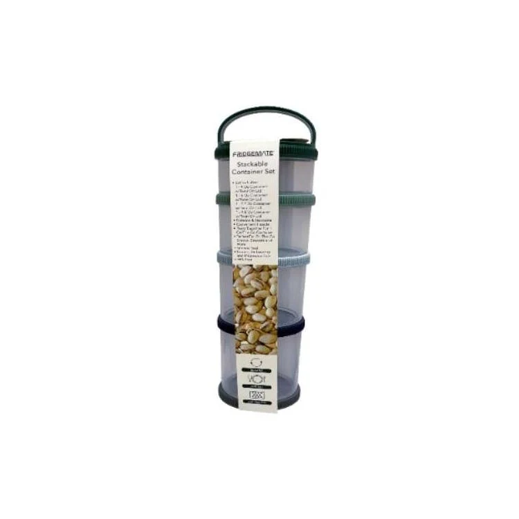 Fridgemate 4-PC Stackable Containers 1