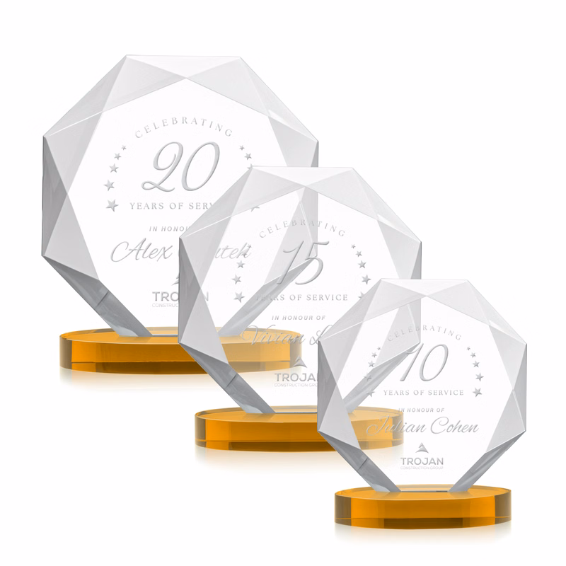 Kitchener Award on Alberton Base - Amber