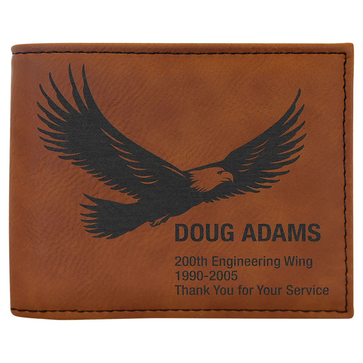 Rawhide Leatherette Bi-Fold Wallet w/Flip ID Display 1