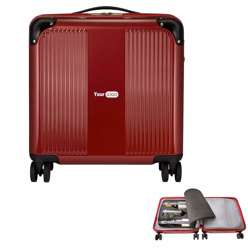 Wine Suitcase for Carrying 6 Bottles