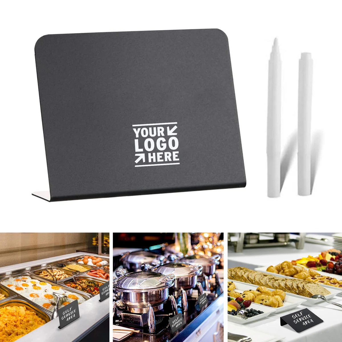 4"x3" Mini Food Party Buffet Table Small Chalkboard Wedding Bakery Chalk Sign 1
