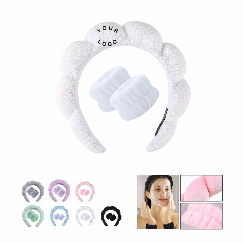Stretchable Spa Headband Set for Beauty Care