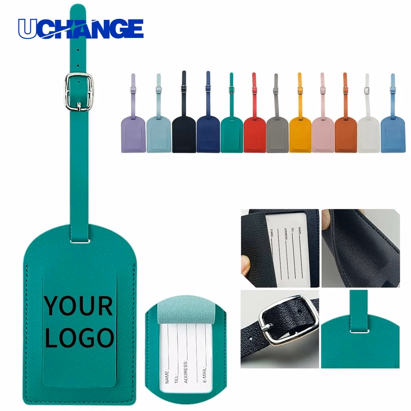 Soft PU Leather Travel Luggage Tag