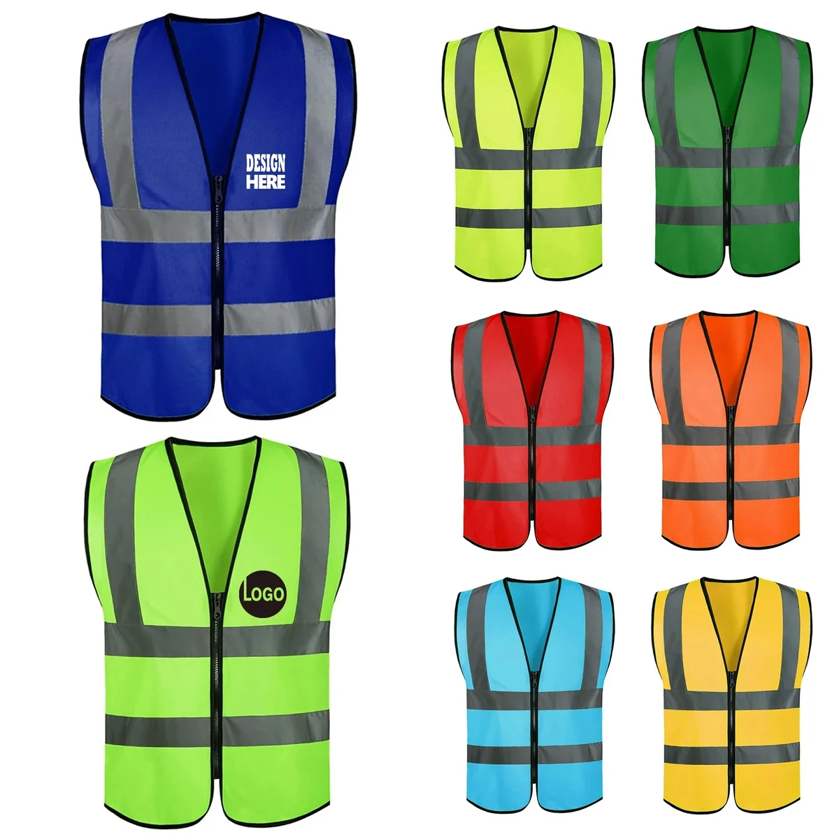 Unisex High Visibility Reflective Safety Vest 1
