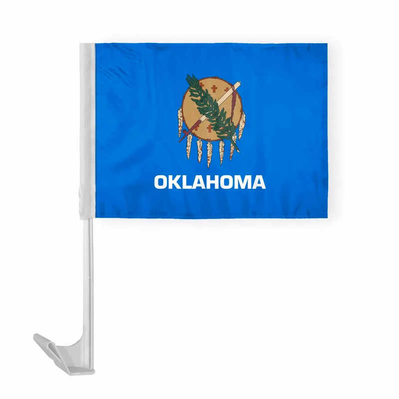 12"x16" & 10.5''x15'' Oklahoma Car Flags