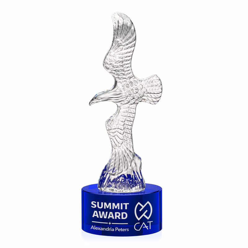 Staffordshire Eagle on Marvel Base - Blue