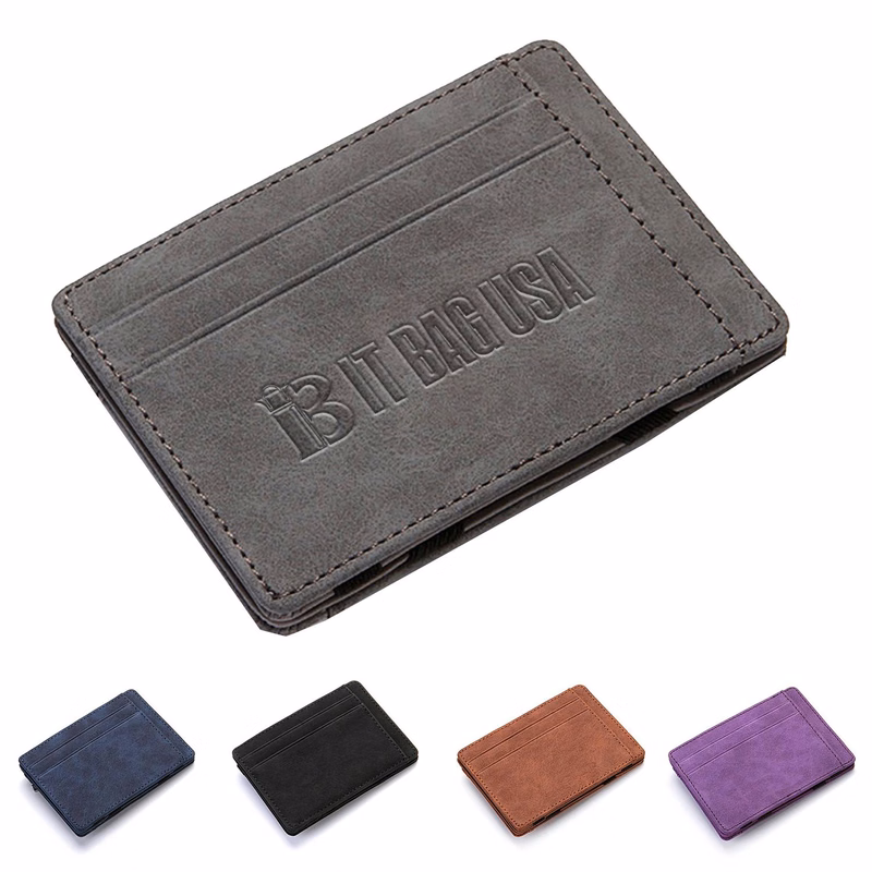 PU Creative Magic Flip Wallet with Anti-Magnetic Function