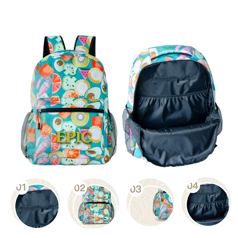 3D Printed School Bag Zipper Backpack 1